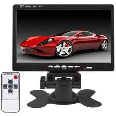 Lychee Rückfahrkamera (7 Zoll) TFT LCD-Monitor für Auto Kamera,LED-Hintergrundbeleuchtung,800 x 480 hoher Auflösung,mit Fernbedienung und Montagehalterung