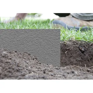 Bradas Rasenkante Beeteinfassung BORDER 600 x 15 cm grau