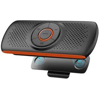 NETVIP Kfz Bluetooth Freisprecheinrichtung Bluetooth Auto Freisprecheinrichtung Visier Car Kit Mit DSP Technologie Unterstützt GPS,Musik,Handsfree für 2 Telefone Gleichzeitig