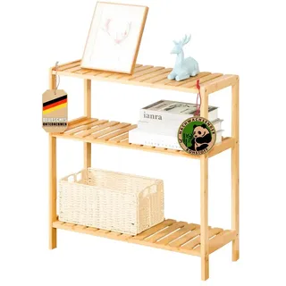 Bambus-Standregal Holzregal Bücherregal Büroregal Badregal Wohnregal Kansas
