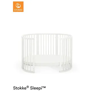 Stokke Gitterbett , Holz , Buche , massiv , 74x78x141 cm , zum Juniorbett umbaubar, höhenverstellbar , Babymöbel & Kindermöbel, Babyzimmer, Babybetten, Gitterbetten