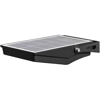 LED Solar Strahler Glas Metall Schwarz OSRAM 4000K Sensor IP65 B:6.7cm Spot Haus