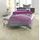 Majoran gestreift Lila 155 x 220 cm + 2 x 80 x 80 cm