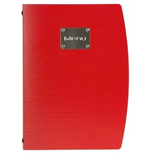 Securit MC-RCA4-RD Speisekarten-Mappe Rio Menu, DIN A4, rot