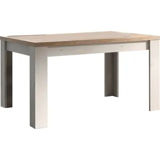 Home Affaire Esstisch Country 137 x 90 cm, Küchentisch, Esszimmertisch, zweifarbig, rechteckig, Esstisch ausziehbar, erweiterbar auf 185 cm