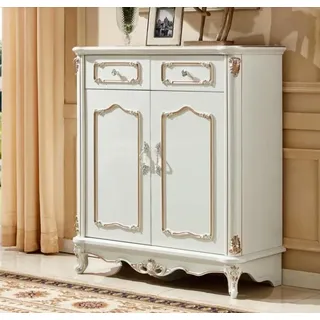 Kommode Schubladen Holz Sideboard Schrank Schränke Weiß Kommoden Wohnzimm - Weiß