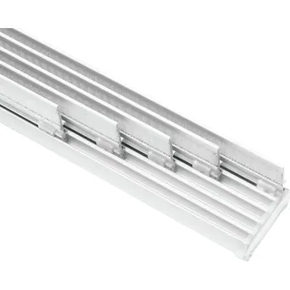 Gardinia Flächenvorhangschiene Komfort Komplett-Set 5-läufig Weiß 280 cm