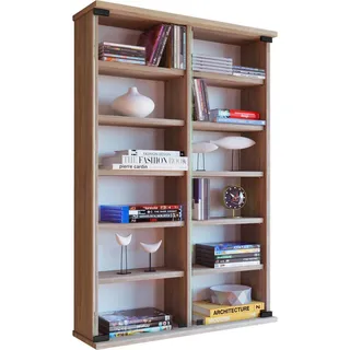 VCM Wandregal 60 x 18 x 91,5 cm Braun