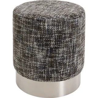 Kare Hocker Berry High Polyester 39 x 47 x 39 cm Silber/Dunkelgrau