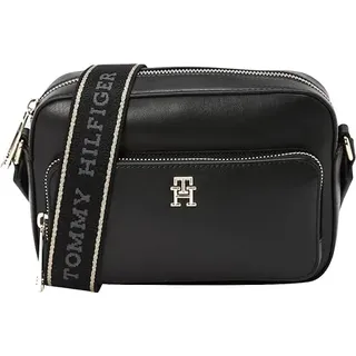 Tommy Hilfiger Damen TH Joy Camera Bag AW0AW16812 Crossover, Black (Black)