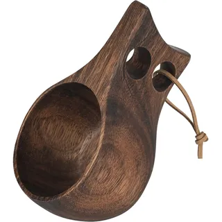 XCRPRT Holztasse Kuksa 200ml, Outdoor Holzbecher Tragbar, Naturholz Holz Trinkbecher, Holz Tasse, Trinkbecher Camping Geeignet für Wandern, Reisen und Outdoor-Aktivitäten