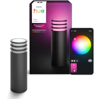 Philips Sockelleuchte LED schwarz IP44 spritzwassergeschützt