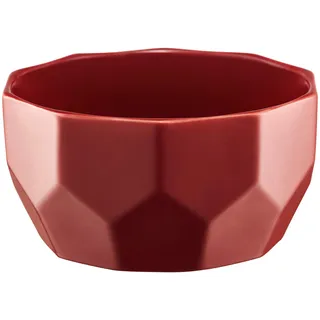 Ambition Schüssel Diamond 13 cm Rot Schale Porzellanschüssel Obstschale Salatschale Müslischale Salatschüssel modern