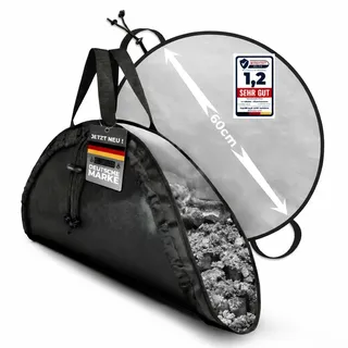 Grillmatte feuerfest mit Aschetasche-Funktion – Hitzeschutz Unterlage für Feuerschale & Grill – schützt Rasen & Terrasse vor Brandflecken – faltbar & leicht zu reinigen
