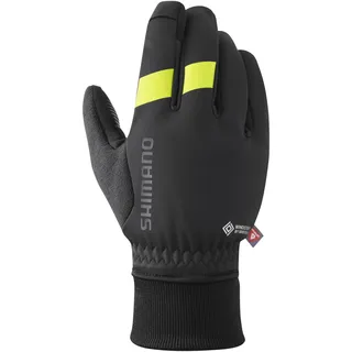 Shimano Windstopper Primaloft Handschuhe Schwarz/Gelb S
