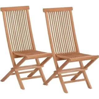 Teako Design Hochlehner Alessandria aus Teakholz – Witterungsbeständig, Klappbar & Praktisch für Garten & Terrasse - Braun