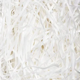 500g Weiß Geschreddertes Papier für Pakete und Geschenkbox | Weiches Papier Füllmaterial Geeignet für alle Anlässe Geburtstag Hochzeit Ostern Weihnachten Neujahr und Jahrestag