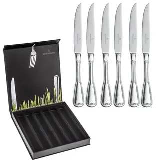 Steakmesser "Altfaden, im Geschenkkarton", silberfarben, B:17,6mm, Edelstahl, PICARD & WIELPÜTZ SOLINGEN, Essmesser, Steakmesser, praktisches Steakmesser-Set