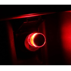 USB LED Auto Innenraum Umgebungsatmosphäre Lichter, Universal Mini USB Licht Auto Innenraum Atmosphäre Lampe LED Beleuchtung Nachtlicht Zubehör für Laptops USB-Buchse Stromversorgung Mobile,Rot