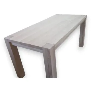 Tisch komplett aus massivem Eichenholz 190x80cm, Esstisch, Eichentisch, Handgefertigter Massivholztisch, Tisch nur aus Holz