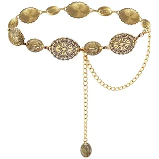 Damen Kettengürtel, Metall Taillenkette, Mode Chain Belt