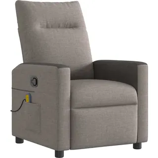 Massagesessel Taupe Stoff - Taupe