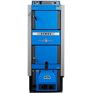 ATMOS Kombikessel | DC25GSP |25 kW | mit Brenner und Förderschnecke 1,5 m
