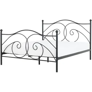 Beliani Dinard 160 x 200 cm Schwarz