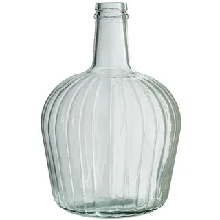 DRW Bodenvase in Kanisterform, aus Glas, transparent, 19 x 19 x 31 cm