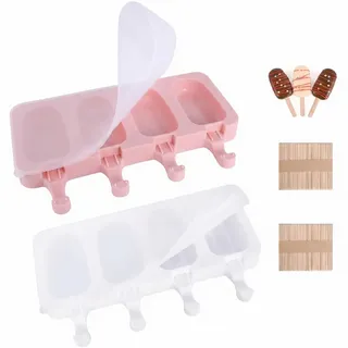 2 Stück Eiscreme Form-Cake Pop Ice Lolly Mould, Cakesicles Silikonform