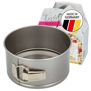 Birkmann Basic Baking Springform, Backform, Kuchenform, Kuchenbackform, Karbonstahl, Ø 18 cm, 883017, Antrazit