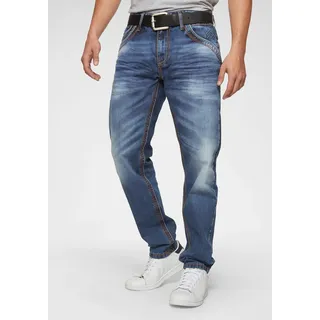 Loose-fit-Jeans CIPO & BAXX, Herren, Gr. 30, Länge 34, blau, Obermaterial: 100% Baumwolle, sehr bequem, Jeans Loose-fit-Jeans