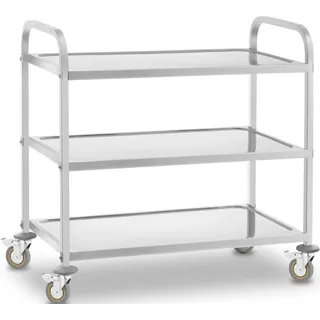 Royal Catering Servierwagen - 3 Borde - bis 500 kg - Silber