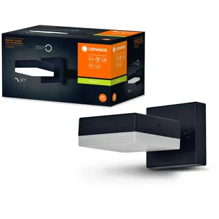 LEDVANCE Außenwandleuchte Aluminium, Kunststoff 9,0 cm schwenkbar, IP44 schwarz