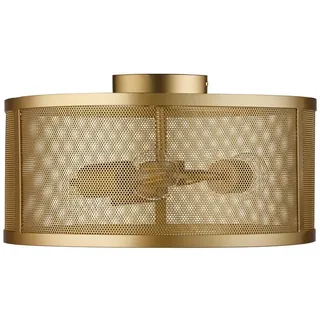 Deckenleuchte , Goldfarben , Metall , 45x21x45 cm , Lampen & Leuchten, Innenbeleuchtung, Deckenleuchten, Deckenleuchten