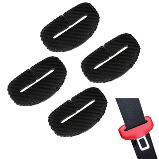 TMTGTS Sicherheitsgurt Schnalle Schutzhülle 4 Stück Lederimitat Auto interieur sicherheitsgurtschnallen Clip Schutz Für Sicherheitsgurtschnalle Auto Dekorative interieur Produkte Autositze Zubehör