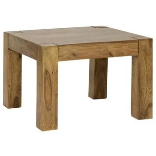 Wohnling Couchtisch Massivholz sheesham 60,0 x 60,0 x 40,0 cm