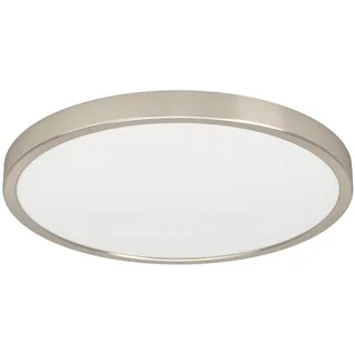 EGLO connect.z Smart-Home LED Bad Deckenlampe Fueva 6-Z, Ø 38,9 cm, ZigBee, App und Sprachsteuerung Alexa, Lichtfarbe (warmweiß-kaltweiß), dimmbar, Deckenleuchte Badezimmer silber, IP44