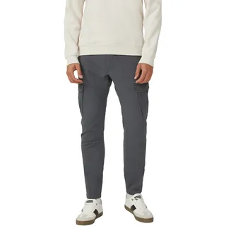 Cargohose S.OLIVER, Herren, Gr. 33, Länge 32, schwarz, Web, Obermaterial: 98% Baumwolle, 2% Elasthan, unifarben, normal lang, Hosen Cargohose, mit Stretch und Viskose