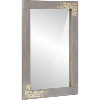 Badezimmer Spiegel mit Spiegel Grau 70 x 50 x 2,5 cm - Grau