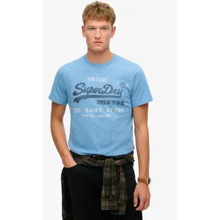 Superdry Rundhalsshirt »VL CLASSIC RELAXED TEE«, blau