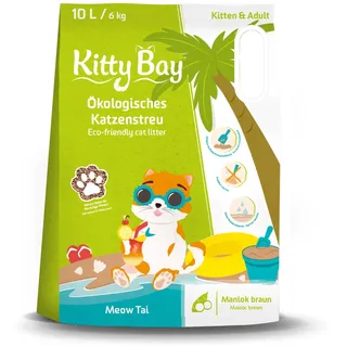 kittybay 10L KittyBay Meow Tai Katzenstreu Brauner Maniok