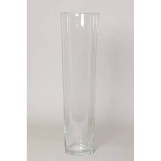 INNA-Glas Bodenvase KAIA, Trichter - rund, klar, 70cm, Ø 17cm | Hohe Vase - Deko Vase