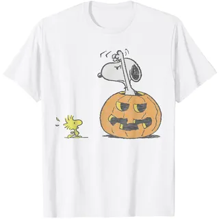 Peanuts Halloween Snoopy Woodstock T-Shirt