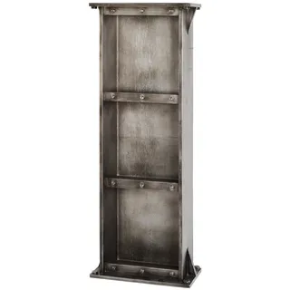 HAKU Möbel Wandregal anthrazit, MDF - Maße: B 35 cm x H 95 cm x T 18 cm, Style: Industrial