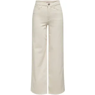 Only High-waist-Jeans ONLMADISON BLUSH HW WIDE DNM CRO NOOS beige L (40)