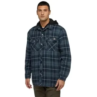Dickies Herren Fleece Hooded Flannel Shirt Jack Relaxed Hemd (1er Pack)