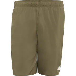 adidas 3 Bar Logo 8 ́ ́ Badeshorts - Olive Strata / White - S