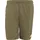 3 Bar Logo Badeshorts Olive Strata White S
