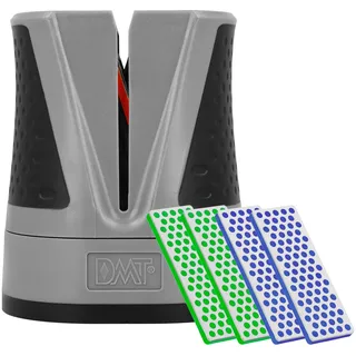 DMT SimpleSharp Classic Bundle Grob, Fein & Extrafein | Diamant Messerschärfer für rasiermesserscharfe Klingen mit perfektem Schleifwinkel | Schärft beidseitig mit extraharten Diamant-Steinen
